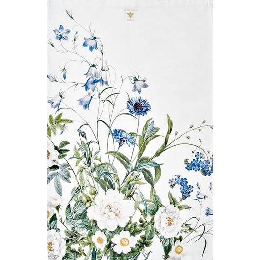 Keittiöpyyhe Sininen Puutarha - Blue Flower Garden