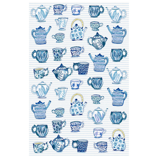Keittiöpyyhe Teekupit - Tea Cups