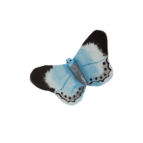 sininen puusta tehty sinisiipi perhosmagneetti wildlife garden