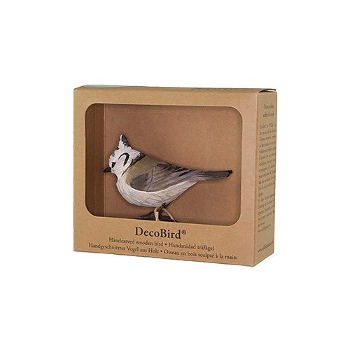 DecoBird koristelintu Töyhtötiainen - Crested Tit