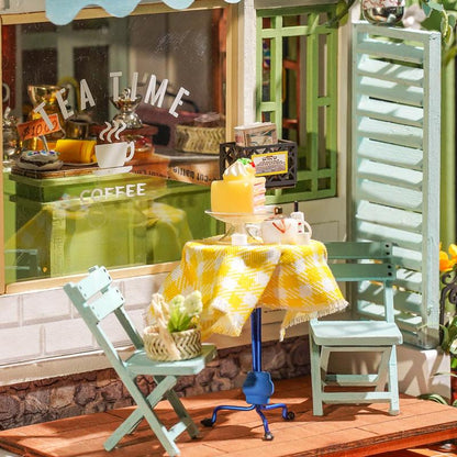 DIY Miniatyyritalo Flowery Sweets &amp; Teas -Teehuone / kahvila