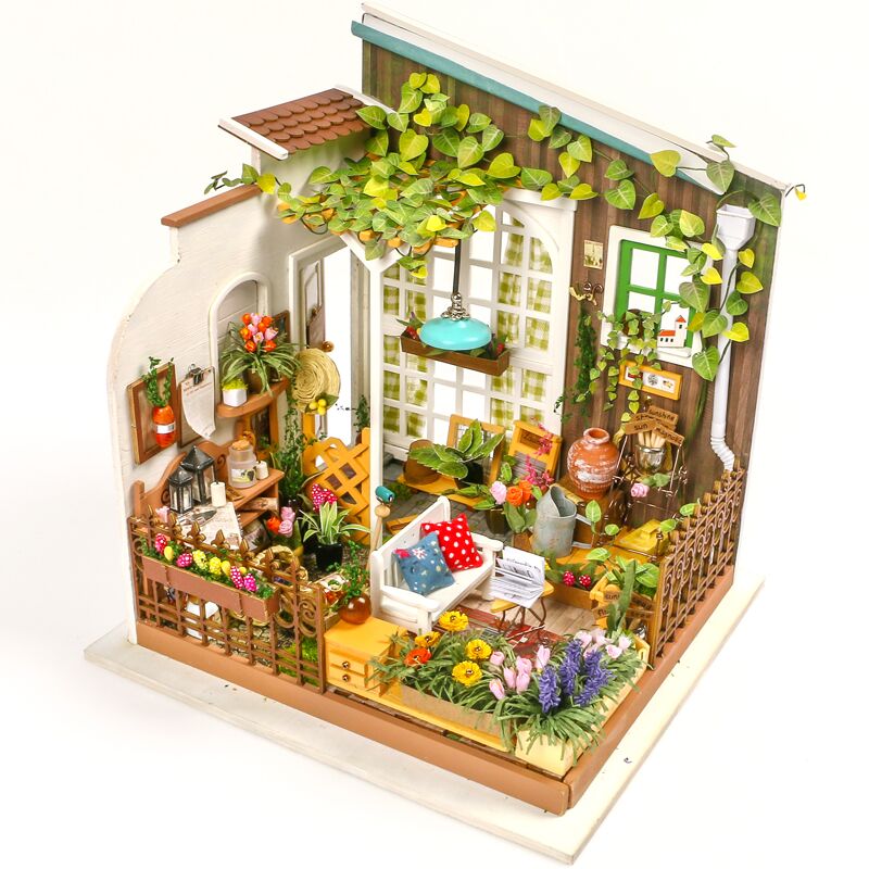 DIY Miniatyyritalo Terassi - Miller's flower house