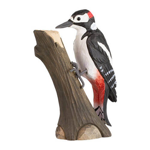 DecoBird koristelintu Käpytikka - Great Spotted Woodpecker