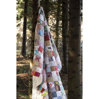 Värikäs parisängyn päiväpeitto 240x240 cm