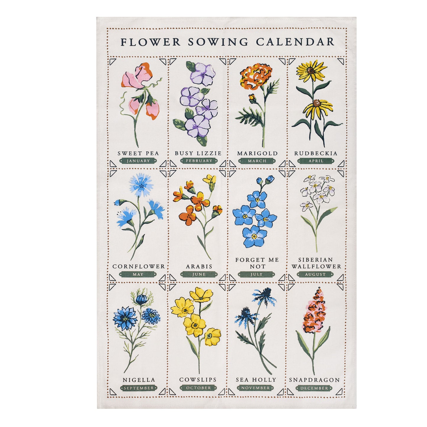 Keittiöpyyhe Time to Grow Flowers