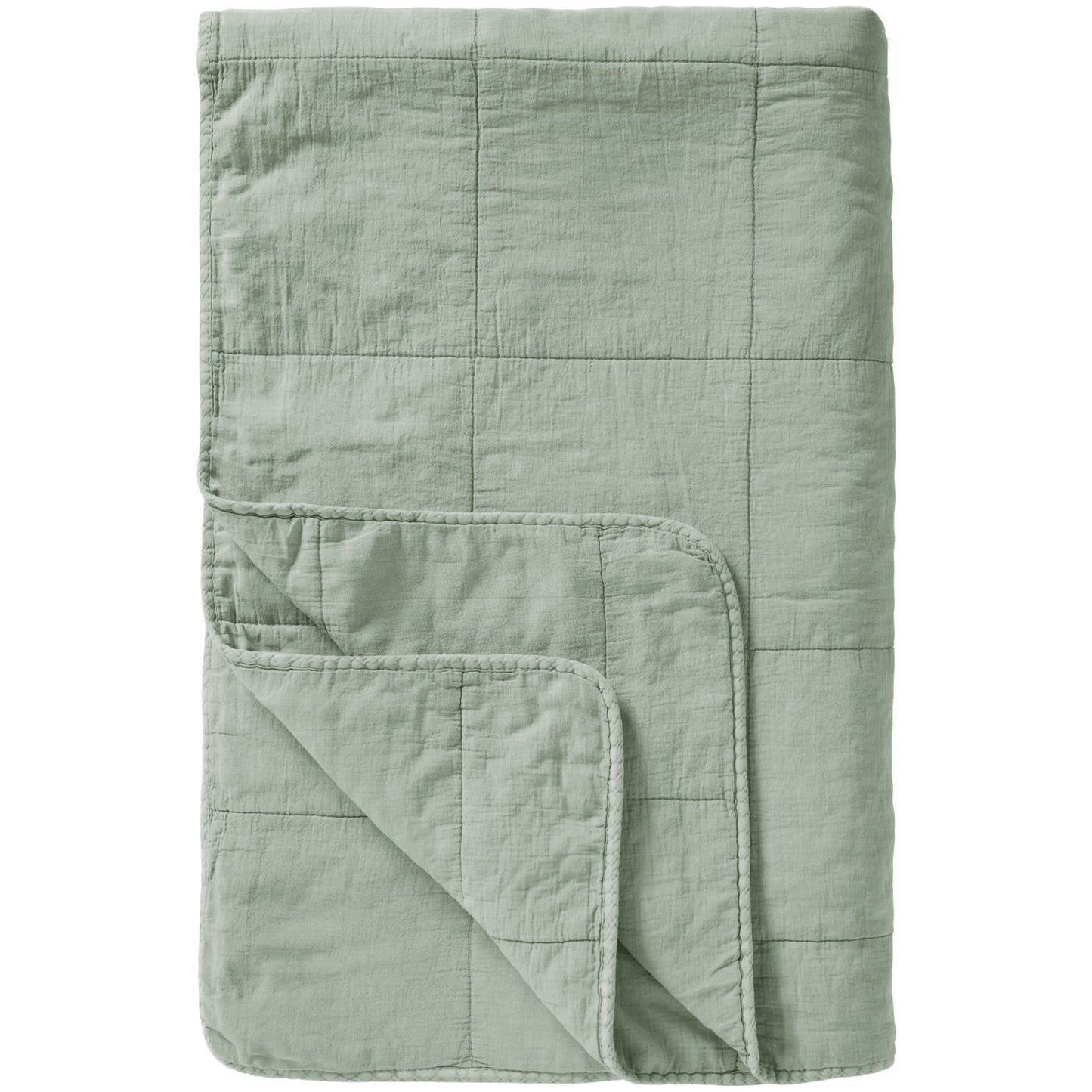 Torkkupeitto - Vintage quilt kivipesty 130 x 180 cm Vaaleanvihreä - Pistachio