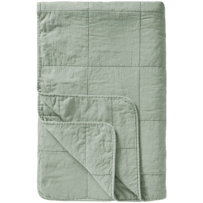 Torkkupeitto - Vintage quilt kivipesty 130 x 180 cm Vaaleanvihreä - Pistachio