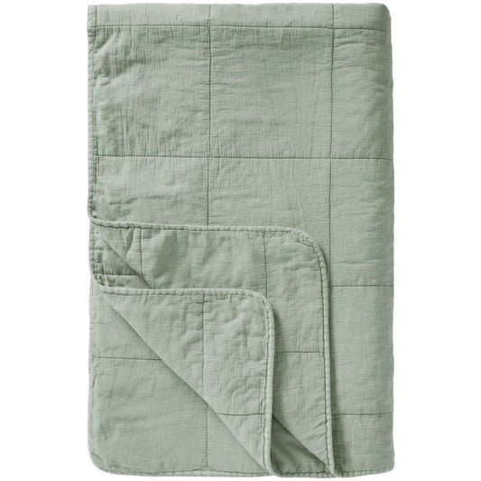 Torkkupeitto - Vintage quilt kivipesty 130 x 180 cm Vaaleanvihreä - Pistachio