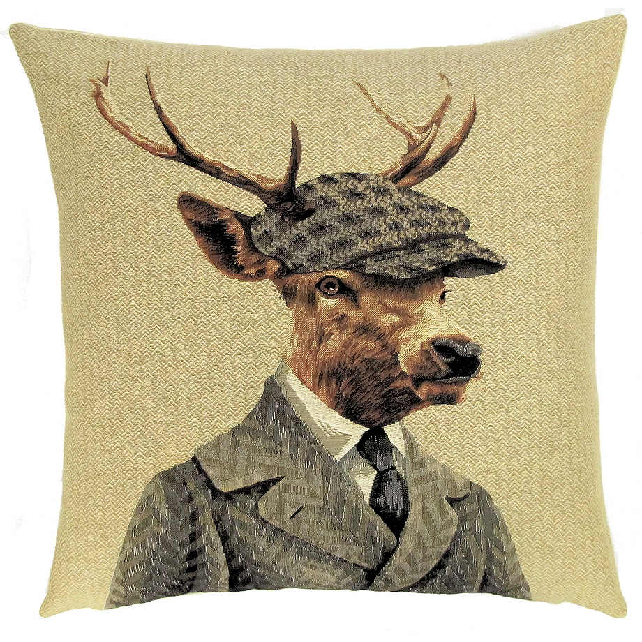 Gobeliini tyynynpäällinen Hunterscap Deer - Peura 45 x 45 cm