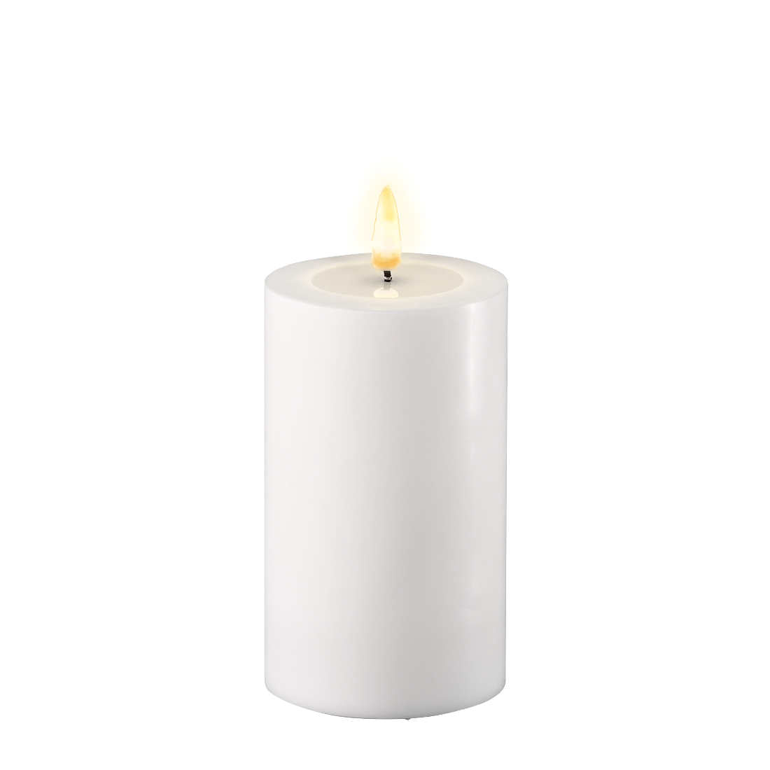 Led-kynttilä Valkoinen halk. 7,5 cm