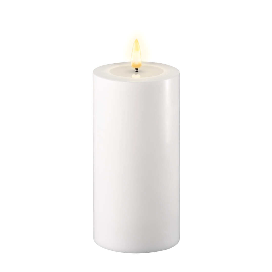 Led-kynttilä Valkoinen halk. 7,5 cm