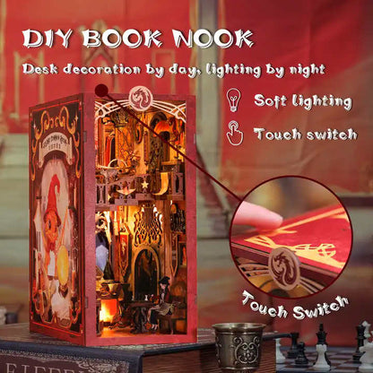 DIY Minimaailma kirjahyllyyn – Flame Common Room Book Nook (sis. pölysuojan)