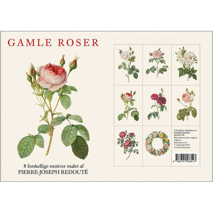 Postikortit vanhat ruusut - Old Roses 8 kpl