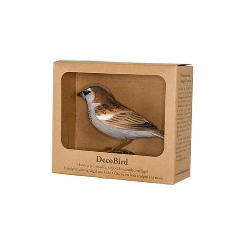 DecoBird koristelintu Varpunen - House Sparrow