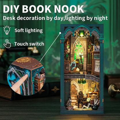 DIY Minimaailma kirjahyllyyn – Darkness Common Room Book Nook (sis. pölysuojan)