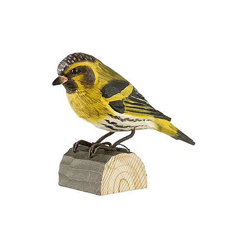 DecoBird koristelintu Vihervarpunen - Siskin