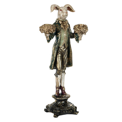 Kynttilänjalka kani, tummanvihreä takki