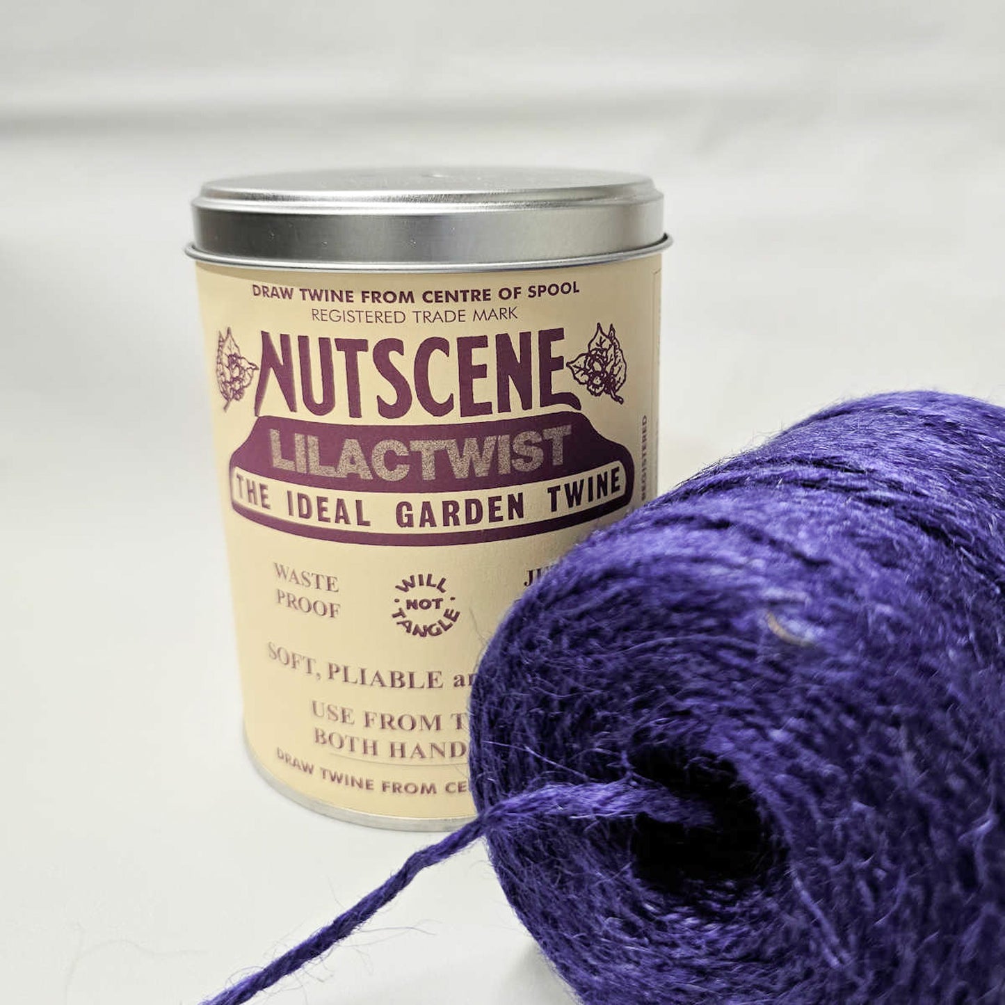 String In a Tin juuttinaru violetin sininen - Lilactwist