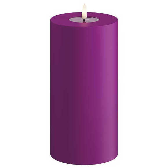 Led-kynttilä ulkokäyttöön Violetti (Violet) halk. 10 cm