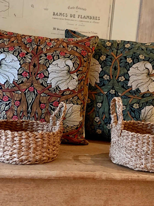 Gobeliini tyynynpäällinen William Morris Pimpernell sini-vihreä