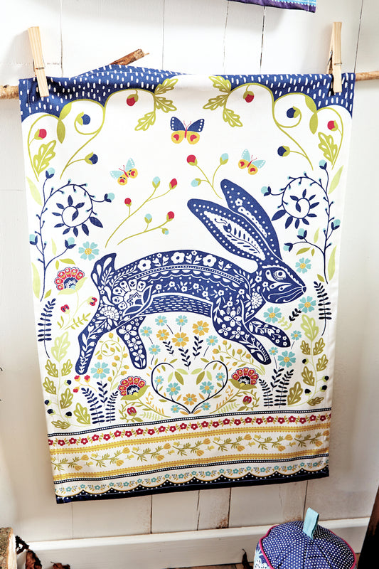 Keittiöpyyhe Metsäjänis - Woodland Hare