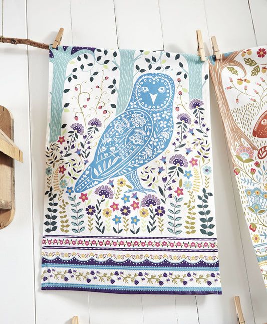 Keittiöpyyhe Pöllö - Woodland Owl