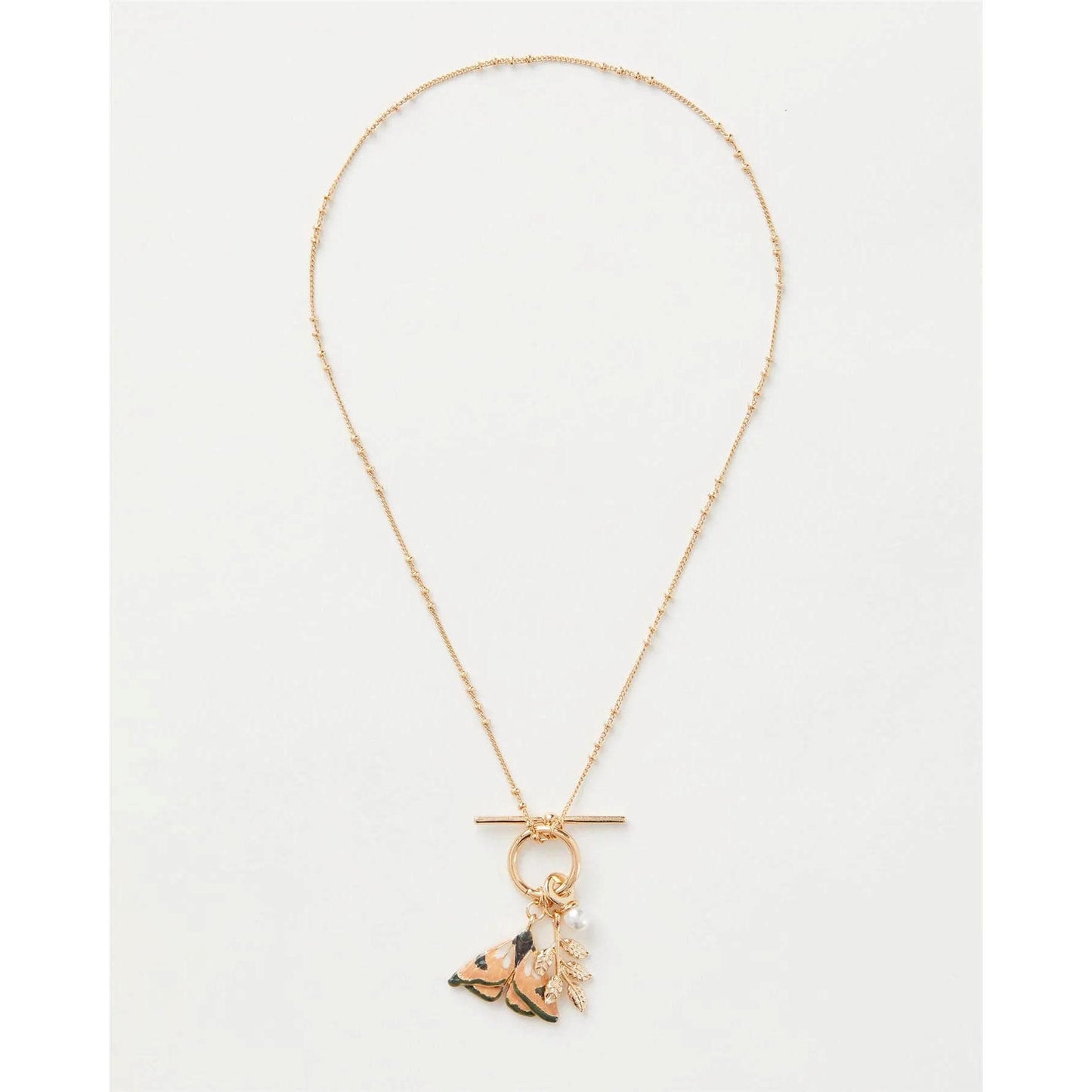 Kaulakoru Yöperhonen ja helmi