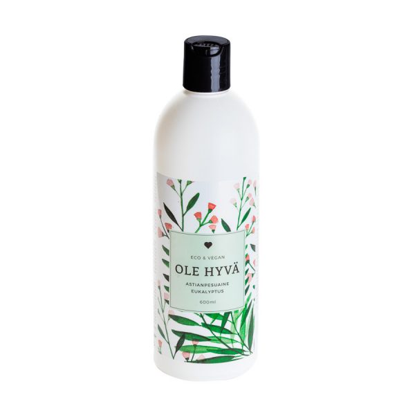 Zpoistunut Poistuva tuote! Astianpesuaine Eukalyptus 600 ml, Ole Hyv? Luonnontuote