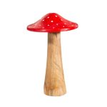 Iso punainen puinen sieni, korkeus 20 cm on lisätty toivelistallesi