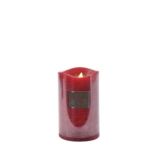 punainen aidon näköinen led kynttilä