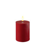 Joulunpunainen (Bordeaux) Led-kynttilä 10 cm (halk. 7,5 cm), Deluxe Homeart on lisätty toivelistallesi