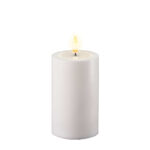 Led kynttilä ulkokäyttöön 12,5 cm (halk. 7,5 cm) valkoinen, Deluxe Homeart on lisätty toivelistallesi