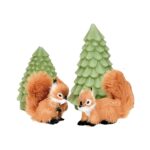 Oravat punaruskea 8 cm - 2 kpl setti on lisätty toivelistallesi