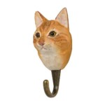 Käsin veistetty seinäkoukku Oranssi kissa, Wildlife Garden on lisätty toivelistallesi