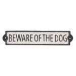 Kyltti "Beware of the dog" 26 x 5 cm on lisätty toivelistallesi