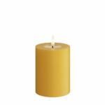 Murrettu keltainen (Curry) Led-kynttilä 10 cm (halk. 7,5 cm), Deluxe Homeart on lisätty toivelistallesi
