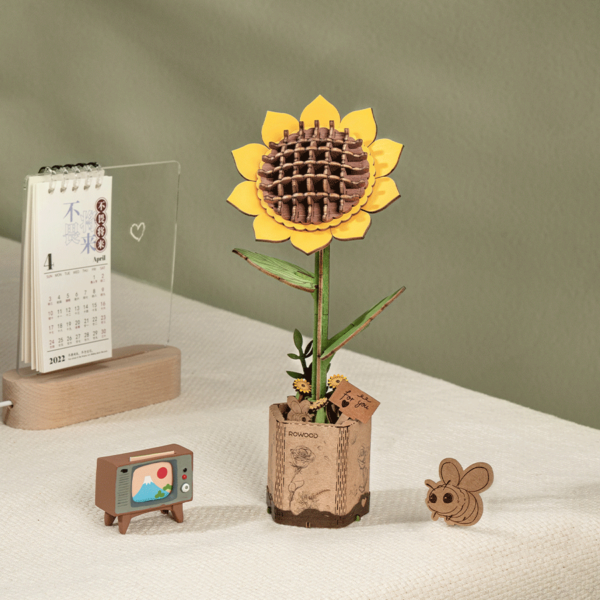 DIY Kukka Auringonkukka - Sunflower, Robotime - Image 2