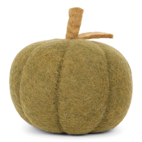 Vihreä kurpitsa 16 cm huopakoriste, Gry & Sif