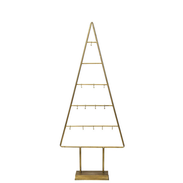 Metallinen joulukuusi joulupalloille tai muille koristeille, korkeus 121 cm