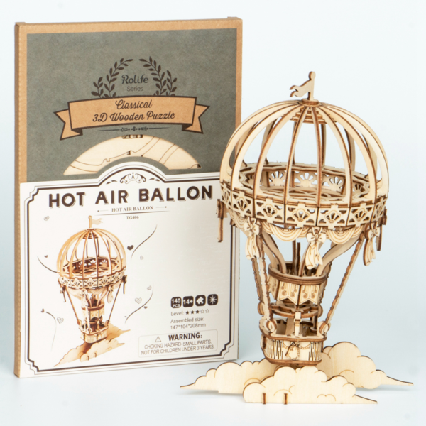 DIY miniatyyri Kuumailmapallo - Hot Air Balloon, Robotime - Image 6