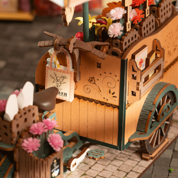 DIY Miniatyyri Kukkakärry - Blossom Cart, Robotime - Image 7