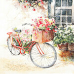 Servetti Flower bike 33 x 33 cm on lisätty toivelistallesi