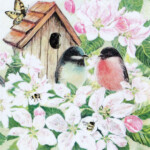 Servetti Birds and blossom 33 x 33 cm on lisätty toivelistallesi