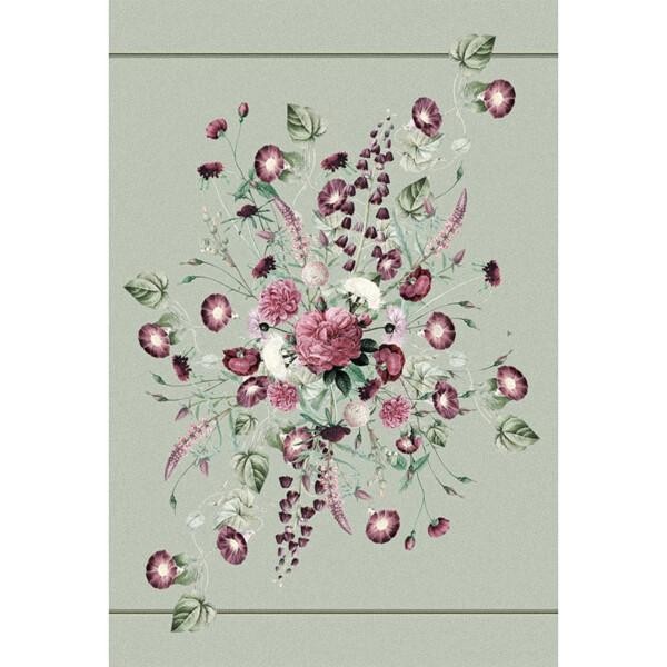 Pöytäliina Blossom Garden salvianvihreä 145 x 220 cm pellava, Koustrup & Co